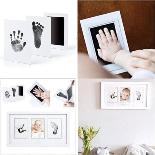 Baby hand and foot print oil, safe and non-toxic, newborn foot print, hand print, no skin contact, no ink stamp pad set souvenir