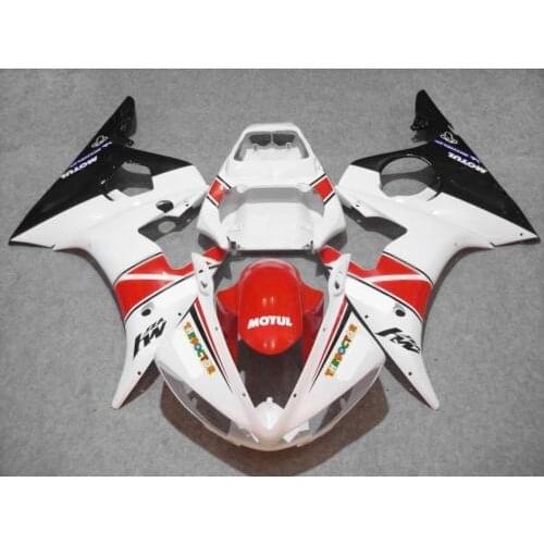 Motorcycle Fairing kit for YAMAHA YZFR6 03 04 05 YZF R6 YZF600 2003 2004 2005 YZF 600 ABS Red white Fairings set+7gifts YF27