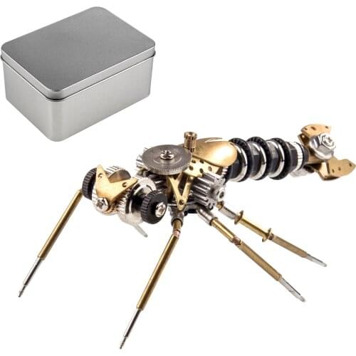 90Pcs+ Steampunk Insect Metal Model Kits Mechanical Crafts Home Decor Diy Assembly Toys For Kids Gift - Deck Insect