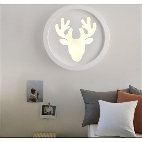 Nordic LED wall lamp bedside lamp room children room balcony aisle stairs creative LED simple wall light ZA9142