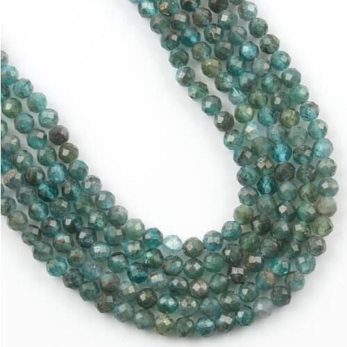 2 3 4 mm Natural Gem Stone Bead Faceted Kyanite Loose Spacer Beads For DIY Jewelry Making Necklace Bracelet Accessories Supplies