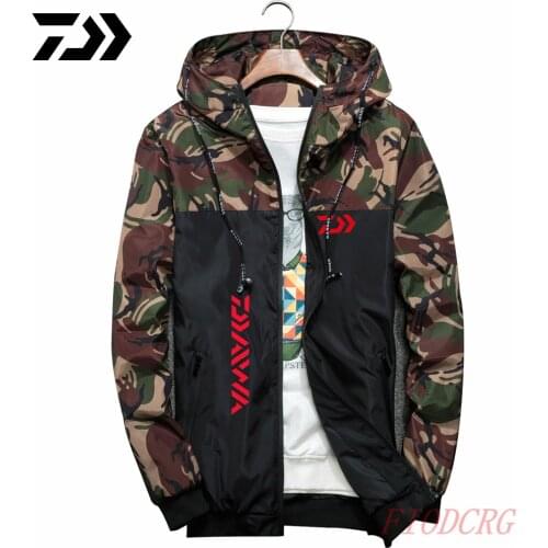 New Daiwa Autumn Fishing Clothing Quick Dry Fishing Clothes Outdoor Fishing Shirts Mens Breathable Camouflage Fishing Jackets