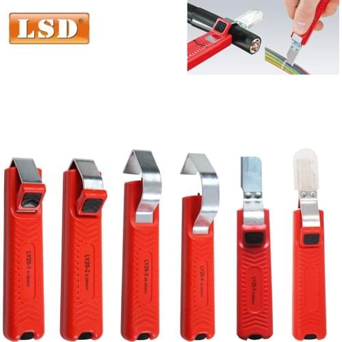 Cable stripping knife PVC/silicone/rubber/PTFE diameter 4-50mm Cable knife wire stripper Mini Electric wire stripping tool