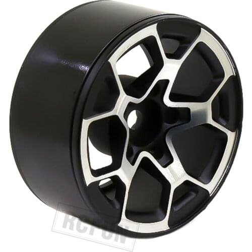 1Pcs Metal Beadlock Wheel Hub Rim Fit 1.9 Tires for 1/10 RC Crawler Axial SCX10 90046 D90