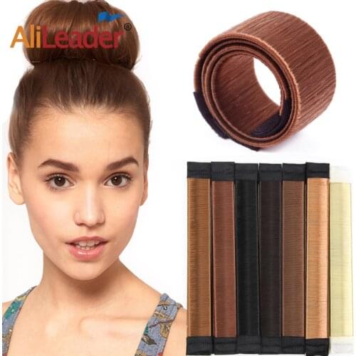 Alileader New Donut Headband Women Hair Accessories Girl Magic Hair Magic DIY Tool Bun Maker Sweet French Dish Made Hair Band