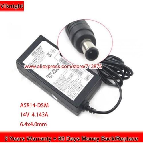 Original A5814-DSM 14V 4.143A 58W LCD LED Monitor Adapter for SAMSUNG T24C350 T24C350ND T24C550NDZA T27C350EW T24C730 T24C730ND