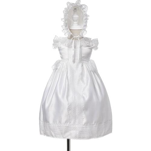 European and American Extended Baptismal Extra Christening Gown Baby Party Dress Baby Girl Dress Vestidos Baby Birtday De Bebes