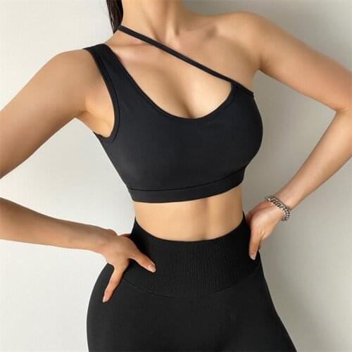 ASHEYWR Sexy Women Yoga Bra Fitness Sportswear Quick Dry Push Up Padded Shockproof Gym Tops Solid Training Running Outdoor Bra