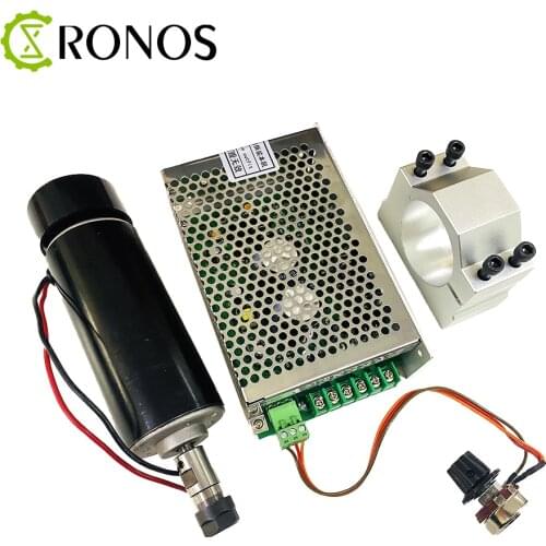 500W clamps Air cooled Air cooled spindle ER11 chuck CNC 0.5kw Spindle Motor + Power Supply speed governor