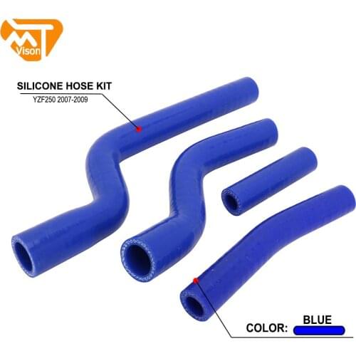 Motorcycle Engine Silicone Radiator Coolant Hose For Yamaha YZF250 YZ250F YZ 250F 2007 2008 2009