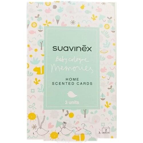 SUAVINEX - TARJETAS PERFUMADAS CON FRAGANCIA MEMORIES (3 UNIDADES)