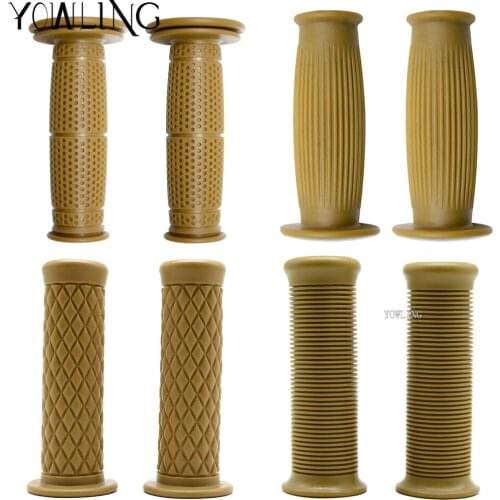 Vintage Grips Universal Retro Rubber 7/8'' Motorbike Handle Hand Bar Motocross Gel Handlebar Grip Practical Motorcycle handlebar