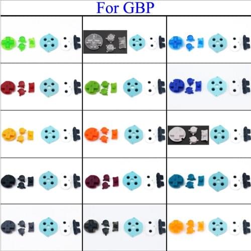 YuXi Colorful For Gameboy Pocket GBP On Off Button A B Buttons D Pads and Rubber Conductive Buttons A B Buttons Keypads
