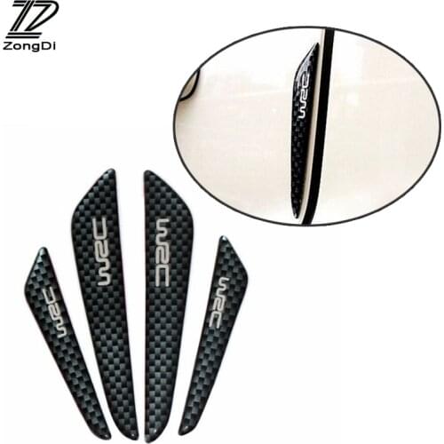 ZD 4Pcs WRC Car Door Protective Stickers Anti-collision For Nissan qashqai j11 j10 juke Mini cooper Suzuki swift accessories