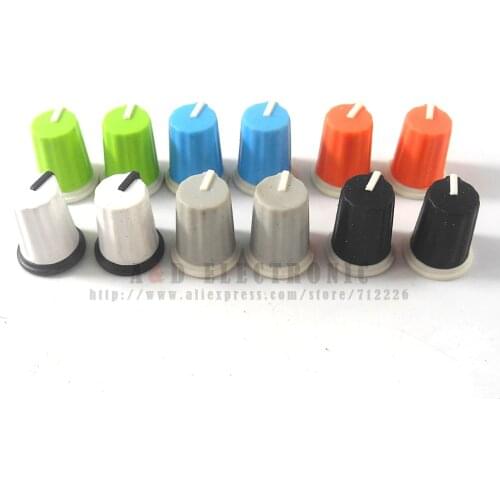 12pcs for Pioneer DJ MIXER DJM Mixer Mixing station knob cap / DIY color rubber potentiometer knob Audio volume adjustment switc