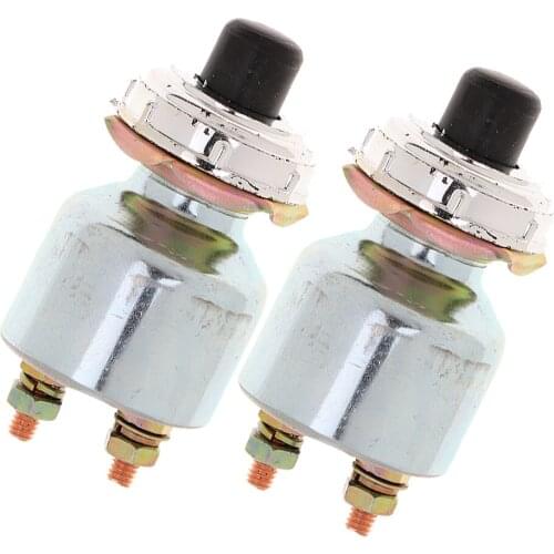 2Pcs Great Performance Engine Start Push Button Switch Ignition Starter for Agricultural Vehicle Shop Truck