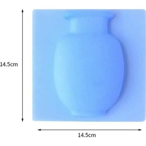 3PCS Silicone Sticky vase magic suction cup soft vase stick flower pot on the wall closet window refrigerator vase decorative fl