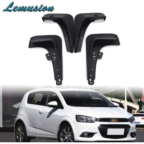 4pc Car Front Rear Mud Flaps Mud Flap Mudguards Fender For Chevrolet Aveo Sonic TM Barina Hatchback 2012-2016 Accessories
