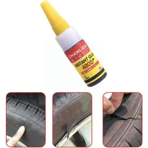 480s Black Super Glue Car Tire Glue Caulking Glue Car Repair Puncture Tire Plastic Speaker Metal Bonding Sealant Window Rep D9I6