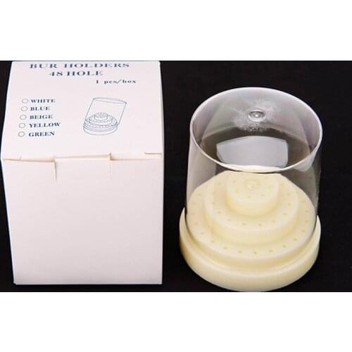 5pcs Dental Autoclavable Sterilize Box Disinfection Endo Files Holder Cup Bur Case for Oral Dentist 48holes