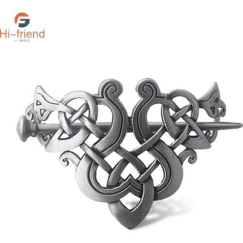 Norse Viking Hair Sticks Hairpin Norse Mythology Amulet Issue Retro Card for Women Gril Party Headwear Accessories