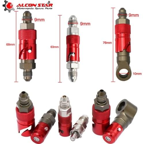 Alconstar- Aluminum AN-3 AN3 Motorcycle Brake Line Hose Fluid Quick Release Connect Fitting Adapter Kit for Honda for Yamaha KTM