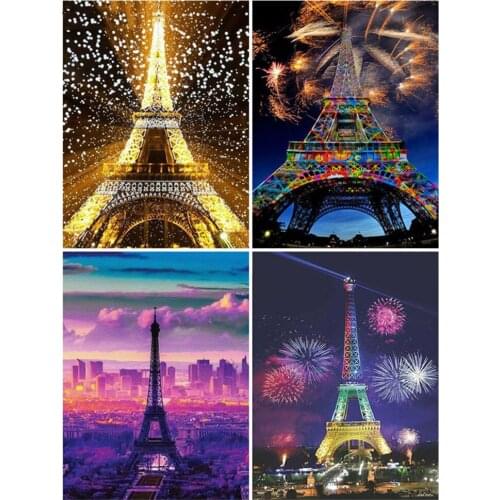 Diamond Painting Full Square/Round Drill 5D DIY "Tower landscape" Daimond Embroidery Rhinestone Cross Stitch Decor