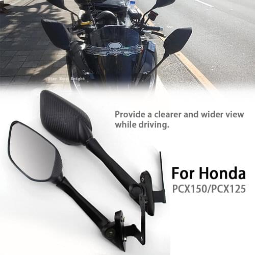 Aluminum Motorcycle Rearview Mirrors Handlebar Rear View Side Mirror Modification Accessories For Honda PCX 150 125 pcx 125 150