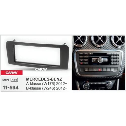 CARAV 11-594 Car Stereo Radio Fascia Plate Panel Frame Kit For MERCEDES-BENZ A-klasse (W176) car radio fascia installation kit