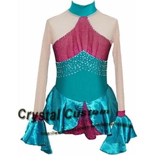 Children Figure Skating Dress Fashion New Brand Vogue Figure Skating Competition Dress For Women DR3088