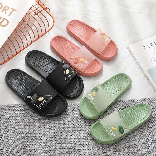 Slippers Womens Non-Slip All-match Bathroom Soft Bottom Slippers Shoes Womens Slippers Indoor Letter printing Shoes Women