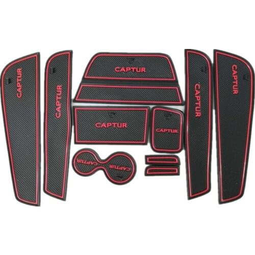 Non-slip Interior door pad cup mat door pad for renault captur 2016-2018, auto accessories