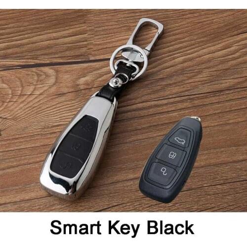 Leather Car Key Cover Case holder For Ford Focus 2 3 ST Mondeo Kuga Fiesta Ecosport Ranger Escape Key Case For Ford Key Cover