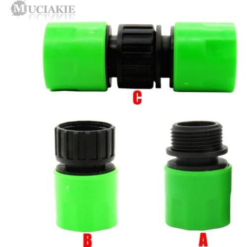MUCIAKIE 1PC Male Female Hose Connector from Quick Adaptor to 3/4'' Hose Thread Connector Garden Quick Coupling Irrigation