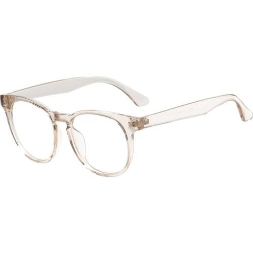 Men and Women Lightweight Transparent Vintage Glasses TR90 Round Full Rim Eyeglasses Frame For Prescription Optical Lenses