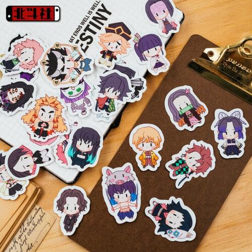 Cosmile Anime Demon Slayer Kimetsu No Yaiba Kamado Tanjirou Sticker Suitcase Sticker Creative Keychain limited cosplay gift