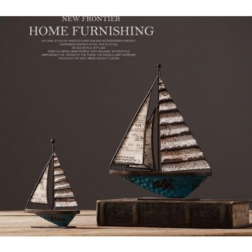 American Nordic outfit soft outfit Home Furnishing living room decor bedroom model room decoration creative sailing vessel