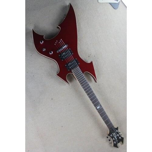 2019 New + Factory + Red B.C.Rich sigmature special electric guitar Bull head inlay open pickups B C Rich guitar Free Shipping