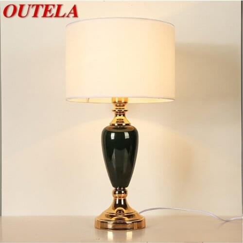 OUTELA Table Lamps Modern LED Luxury Design Creative Ceramic Desk Lights For Home Bedroom