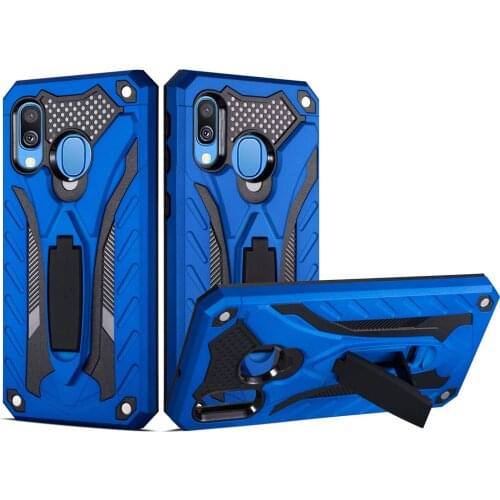 For Case Cover Samsung Galaxy A40 A 40 Armor Tough Silicone Shockproof Phone Case Stand Holder