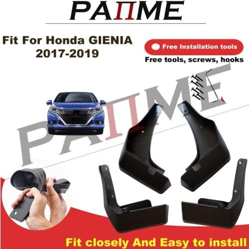 ReadyStock Car Automotive MudFlaps Fit For Honda GIENIA 2017-2019 4pcs/Set Molded Splash Guards Front Rear Mud Flap Mudguards Fe