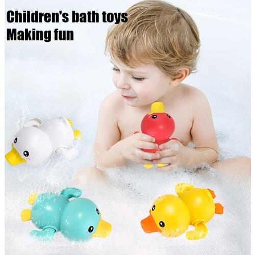 Summer2021 Bathroom Bath Shower Baby Clockwork Swimming Kids Baby Bath Swimming Bath Pool Toy Cute Wind Up Animal Bath Toys Set