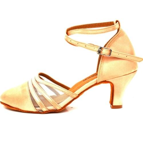 Evkoodance Womens Skin Pump Dance Shoes Latin Salsa Tango Practice Ballroom Party Performance Dance Shoes