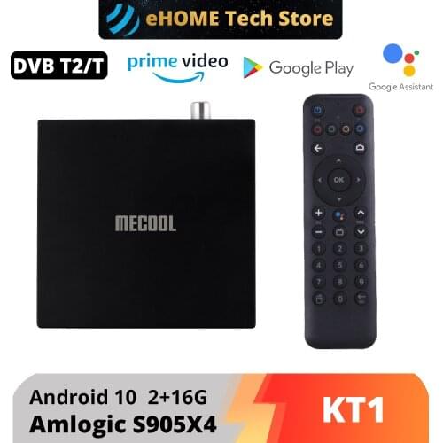 Mecool KT1 S2 Google Certificated TV Box Android 10 DVB-T/T2 Amlogic S905X4-B V1 4K 2T2R Dual WIFI BT Media Player Set-Top Box
