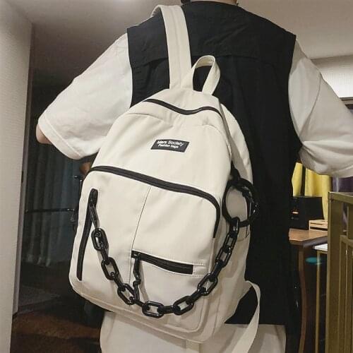 Street Trend Men Women Backpack Hip-hop Tooling Style Schoolbag for Girls Mens Fashion Personality Backpack Student Female 2020