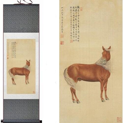 Top quality traditional Chinese Art Painting Home Office Decoration Chinese painting horse picture