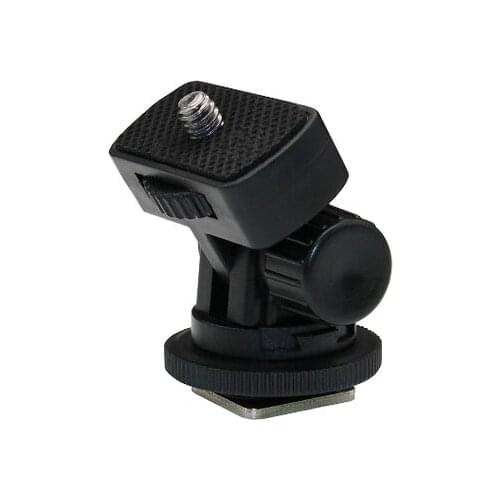 1/4" Screw Hot Shoe Mount Adapter Adjustable Angle Pole For DSLR Camera Canon Nikon Flash LED Light Monitor