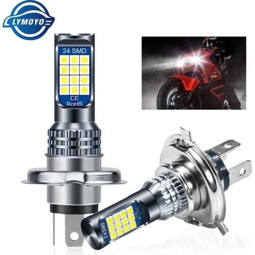 1PC H4 Motor Led P15D H6M BA20D Bulb 3030chips 24smd Motorcycle Headlight Lamp Daytime Fog Light 6000K 12V Super Bright