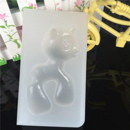 1pcs pony Liquid silicone mold DIY resin jewelry pendant necklace pendant lanugo mold resin molds for jewelry
