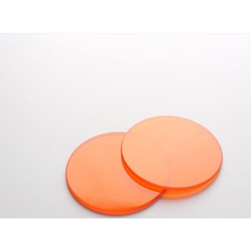 Unmounted round filter CB570 with 14mm diameter optical 570nm band pass filter